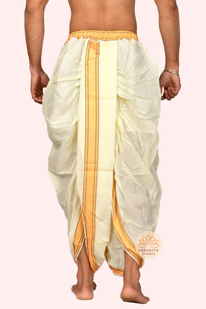 Soma Veer – The Moonlight Warrior (Pure Cotton, Elastic Wear and Dhoti Dupatta Set)