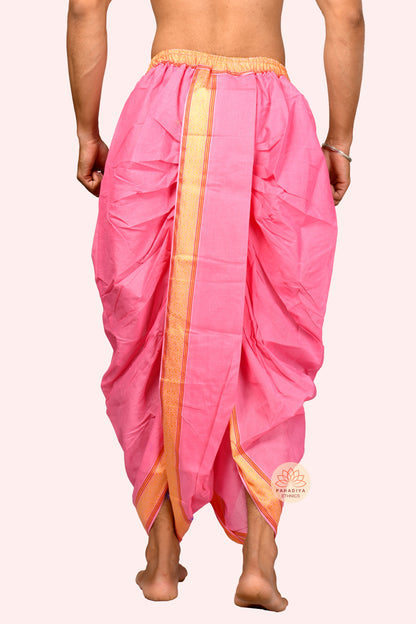 Arjun – Gulaabi (Pure Cotton, Elastic Wear and Dhoti Dupatta Set)
