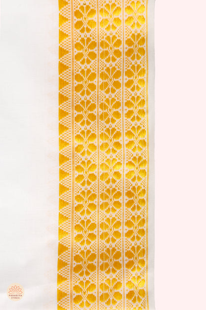 Arjun – Safed (Pure Cotton, Elastic Wear and Dhoti Dupatta Set)