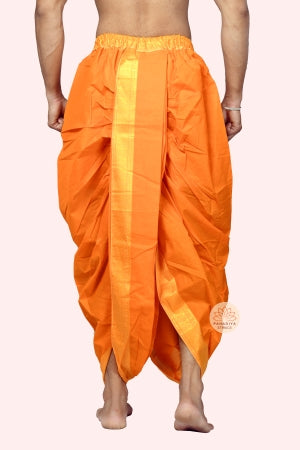 Arjun – Kesari (Pure Cotton, Elastic Wear and Dhoti Dupatta Set)