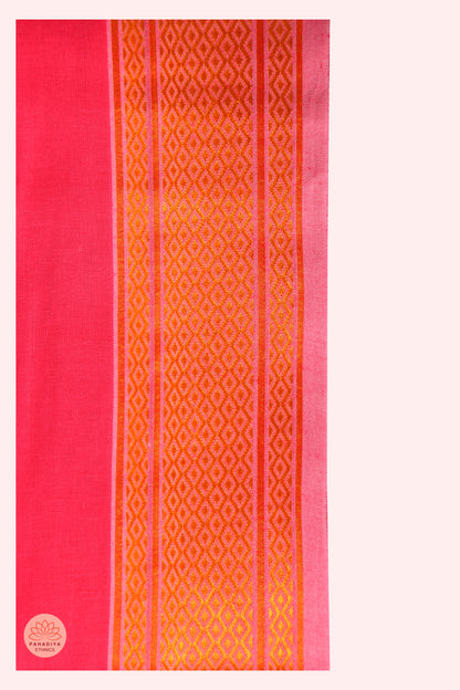 Arjun – Gulaabi (Pure Cotton, Elastic Wear and Dhoti Dupatta Set)