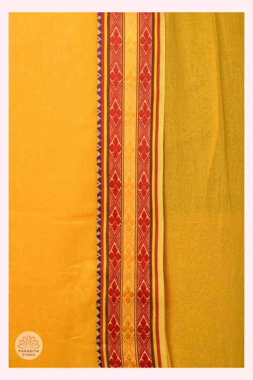 Haldi Sankranti – Mango Yellow Pure Cotton Dhoti (Only Dhoti)