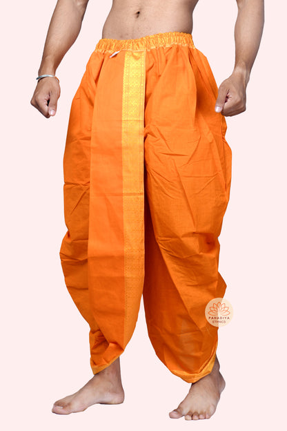 Arjun – Kesari (Pure Cotton, Elastic Wear and Dhoti Dupatta Set)